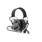 M32 TACTICAL COMMUNICATION HEARING PROTECTOR GRIS - EARMOR